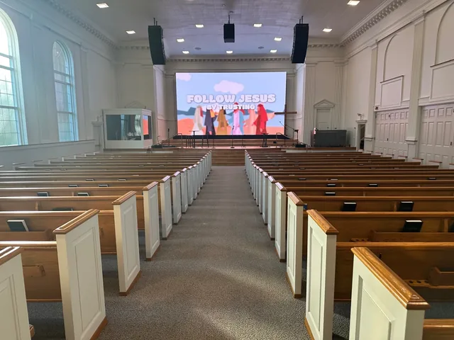 Church sanctuary painted by J&S